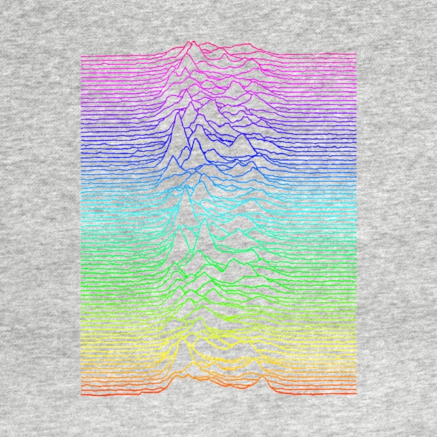 SciAm Pulsar Rainbow by Fun-E-Shirts